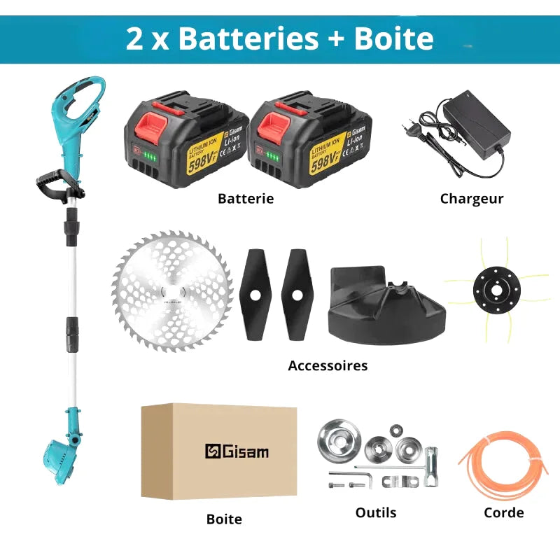 Coupe Bordure A Batterie 20V – Léger,Pratique Et Multifonction - photo 4