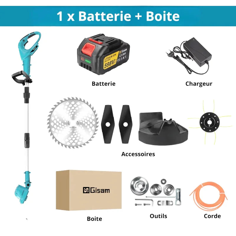 Coupe Bordure A Batterie 20V – Léger,Pratique Et Multifonction - photo 3