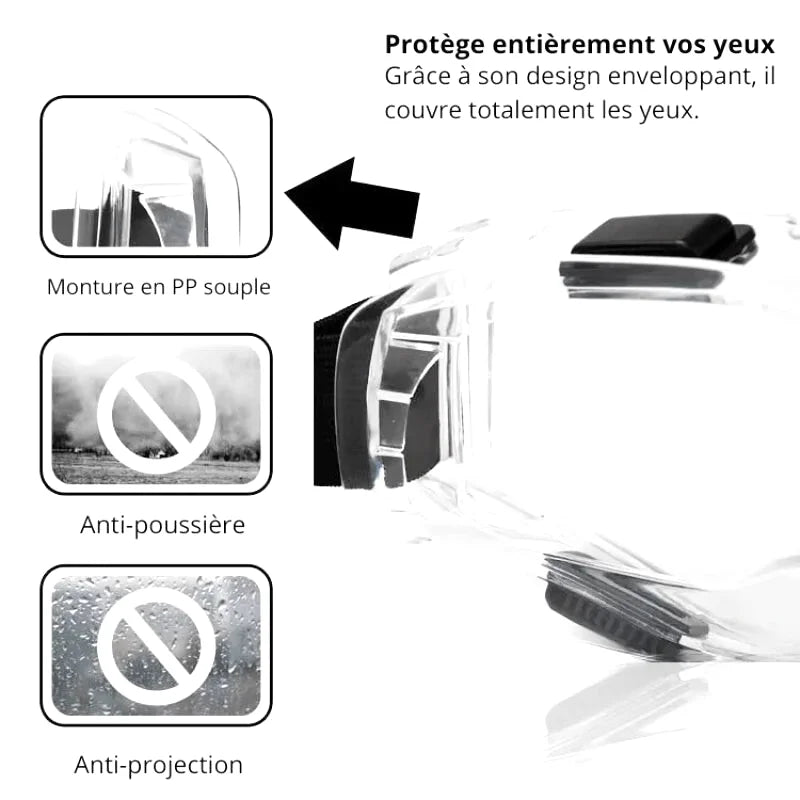 Lunettes De Protection Anti-Chocs Transparentes - photo 2