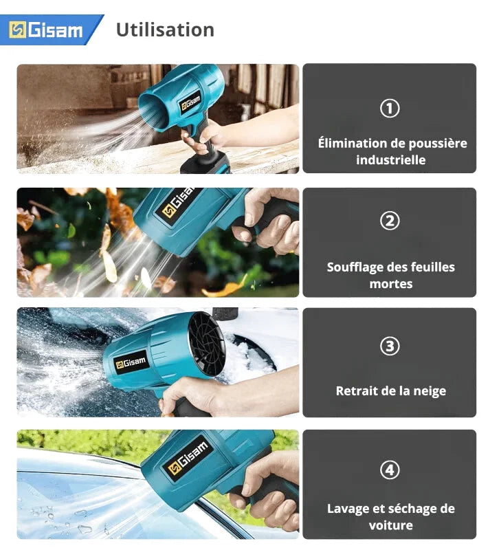 Mini Souffleur Sans Fil 20V – Léger Et Pratique - photo 5
