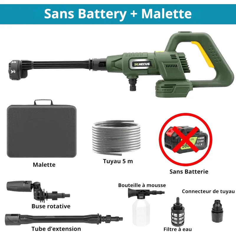 Pistolet Haute Pression 20V– 3 Vitesses, Buse 6-en-1 (6,3 L/min) - photo 1