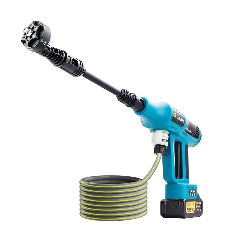 pistolet haute pression sans fil 20 V 4 vitesses buse 6-en-1 7 l/min