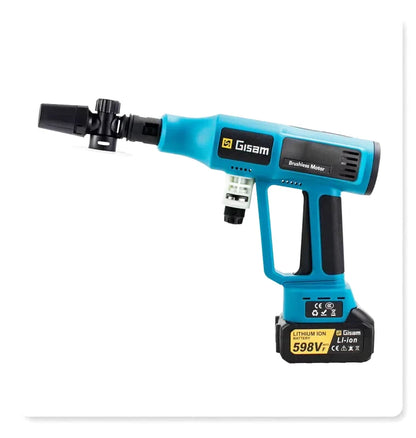 Pistolet Haute Pression Sans Fil 20V – 4 Vitesses, Buse 6-en-1 (7 L/min)