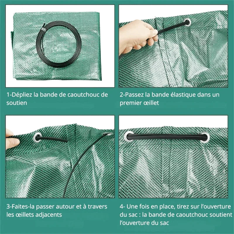 Sac De Déchets Verts – Réutilisable Et Pliable Pour Feuilles Et Gazon - photo 1