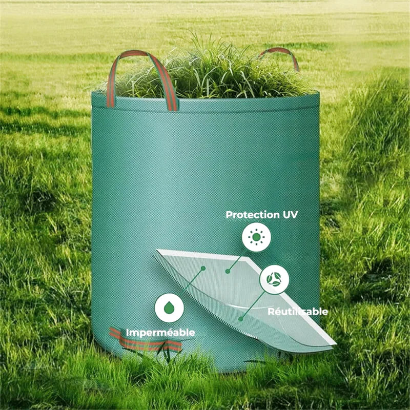Sac De Déchets Verts – Réutilisable Et Pliable Pour Feuilles Et Gazon