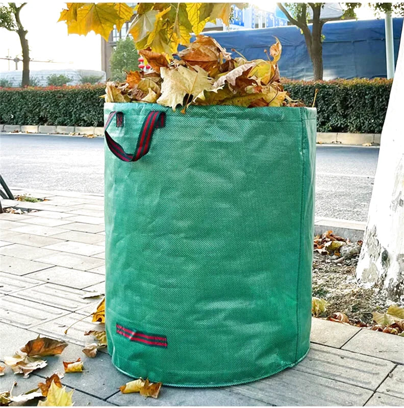 sac de déchets verts réutilisable et pliable pour feuilles et gazon
