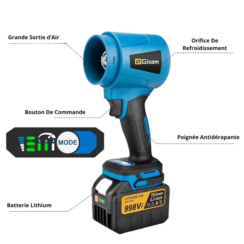 Souffleur De Feuilles Sans Fil 20V – Haute Puissance Et  Grande Autonomie