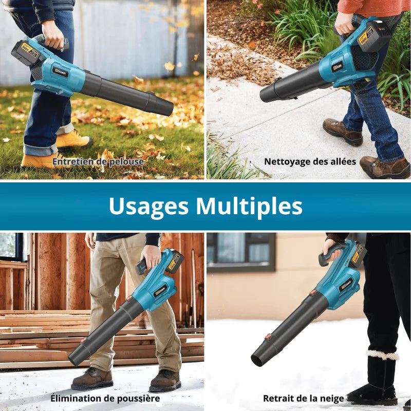 Souffleur De Feuilles Sans Fil Professionnel 20V – Polyvalent, Performant Et Pratique - photo 5