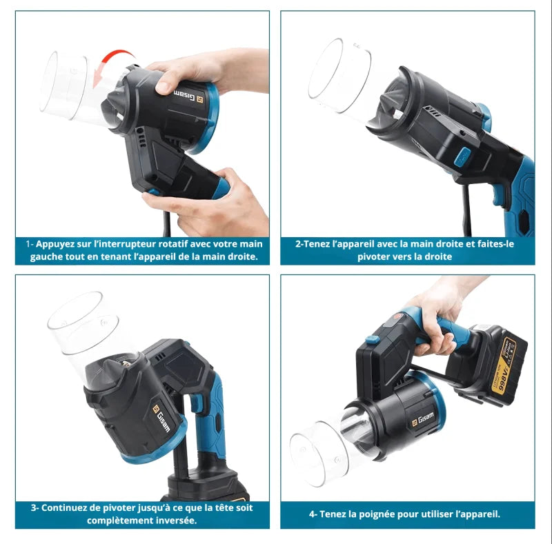 Souffleur De Feuilles Sur Batterie 20V – Compact, Léger Et Silencieux - photo 8