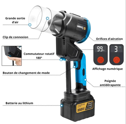 Souffleur De Feuilles Sur Batterie 20V – Compact, Léger Et Silencieux