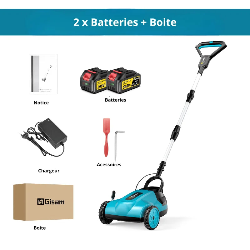 Tondeuse A Gazon A Batterie 20V – Débroussailleuse Multifonction Haute Performance - photo 3