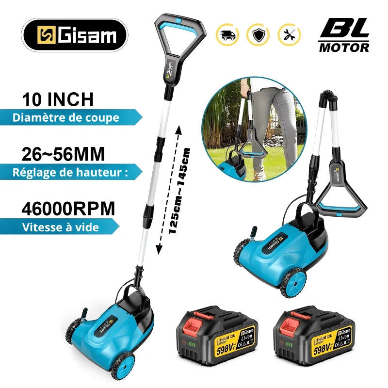 Tondeuse A Gazon A Batterie 20V – Débroussailleuse Multifonction Haute Performance