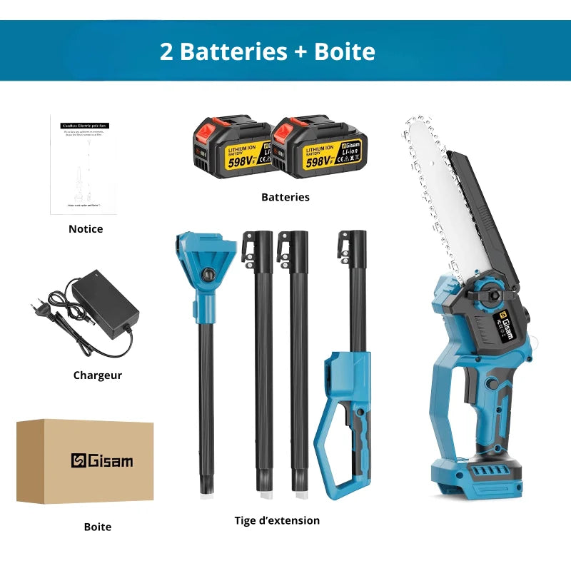 Tronçonneuse A Batterie 20V – Scie À Chaîne Puissante Pour Bois Et Troncs - photo 3