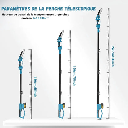 Tronçonneuse A Batterie 20V – Scie À Chaîne Puissante Pour Bois Et Troncs