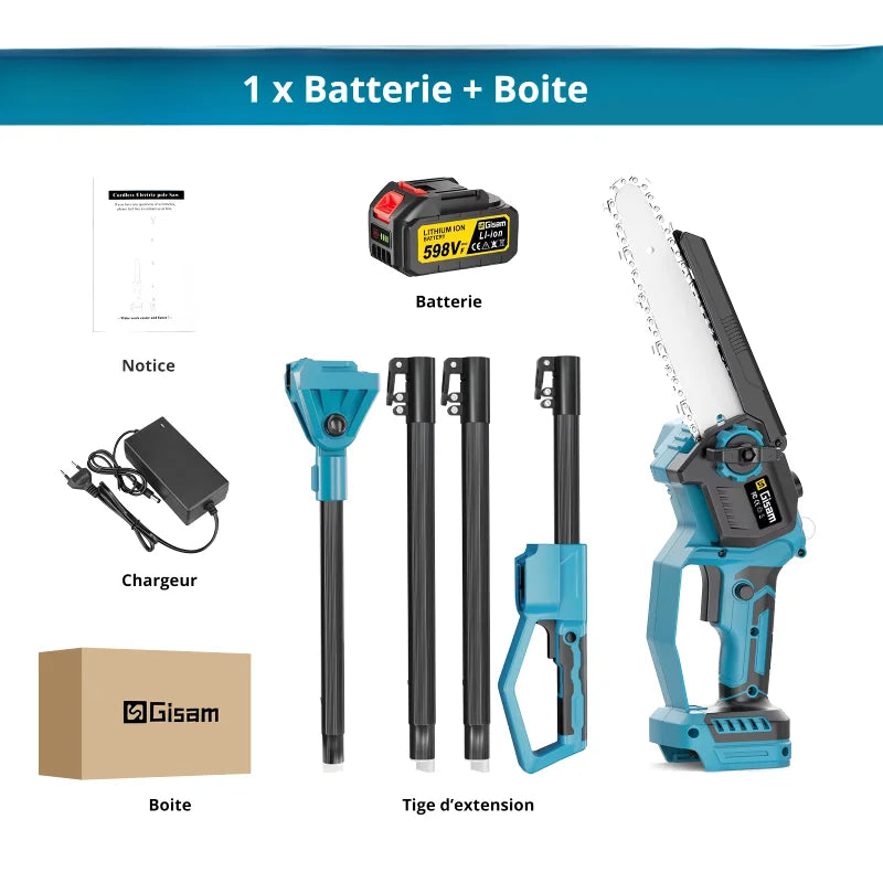 Tronçonneuse A Batterie 20V – Scie À Chaîne Puissante Pour Bois Et Troncs - photo 2