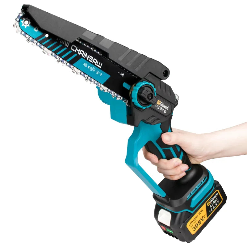 Tronçonneuse électrique sans fil 20 V Mini scie portative pour bois et jardin