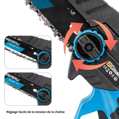 Tronçonneuse Électrique Sans Fil 20V – Mini Scie Portative Pour Bois Et Jardin